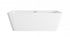 Elegant Lighting Jamison 67 inch Bathtub in Glossy White with Brushed Gold Trim Model: BT30667GW-BGD