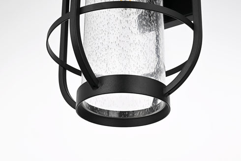 Elegant Lighting Janney 1 Light Wall sconce W11 Inch E12 Inch H17 Inch L1 in Black (1Box) Model: OD314W17BK