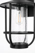 Elegant Lighting Janney 1 Light Wall sconce W11 Inch E12 Inch H17 Inch L1 in Black (1Box) Model: OD314W17BK
