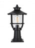 Elegant Lighting Janney 7 inch Outdoor Pendant in Black Model: OD314P17BK