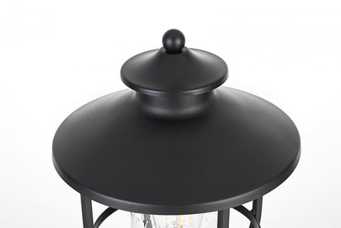 Elegant Lighting Janney 7 inch Outdoor Pendant in Black Model: OD314P17BK