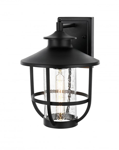 Elegant Lighting Janney 7 inch Outdoor Pendant in Black Model: OD314W13BK