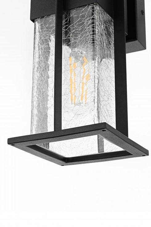 Elegant Lighting Janney 7 inch Outdoor Pendant in Black Model: OD340W12BK