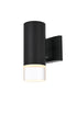 Elegant Lighting Jase 1 Light Wall Sconce W5 Inch xH9 Inch xE6 Inch in Black Model: OD810W9BK