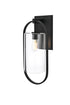 Elegant Lighting Jaxson 1 Light Wall Sconce W10 Inch xH24 Inch xE10 Inch in Black Model: OD811W24BK
