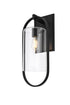 Elegant Lighting Jaxson 1 Light Wall Sconce W10 Inch xH24 Inch xE10 Inch in Black Model: OD811W24BK