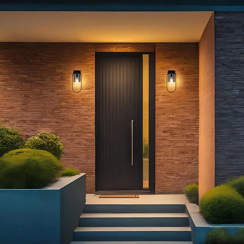 Elegant Lighting Jaxson 1 Light Wall Sconce W6 Inch xH15 Inch xE6 Inch in Black Model: OD811W15BK
