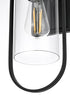Elegant Lighting Jaxson 1 Light Wall Sconce W6 Inch xH15 Inch xE6 Inch in Black Model: OD811W15BK