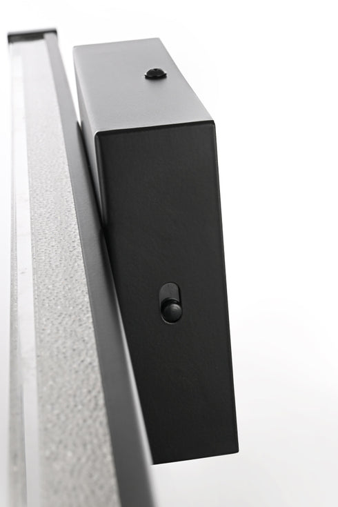 Elegant Lighting Jaxx 1 Light Wall Sconce L24 Inch E4.5 Inch H4.3 Inch LED 14 Watt 3CCT in Black Model: LD303W24BK
