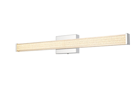 Elegant Lighting Jaxx 1 Light Wall Sconce L31 Inch E4.5 Inch H4.3 Inch LED 18 Watt 3CCT in Chrome Model: LD303W31C