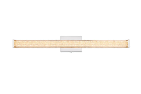 Elegant Lighting Jaxx 1 Light Wall Sconce L31 Inch E4.5 Inch H4.3 Inch LED 18 Watt 3CCT in Chrome Model: LD303W31C