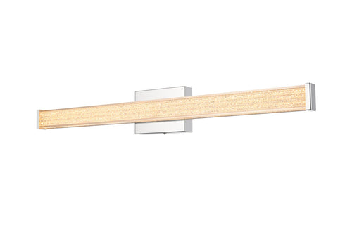 Elegant Lighting Jaxx 1 Light Wall Sconce L31 Inch E4.5 Inch H4.3 Inch LED 18 Watt 3CCT in Chrome Model: LD303W31C