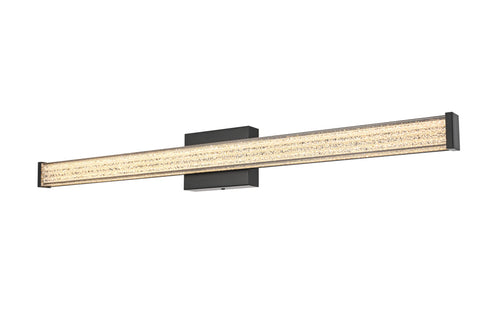 Elegant Lighting Jaxx 1 Light Wall Sconce L36 Inch E4.5 Inch H4.3 Inch LED 24 Watt 3CCT in Black Model: LD303W36BK