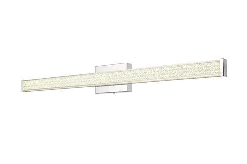 Elegant Lighting Jaxx 1 Light Wall Sconce L36 Inch E4.5 Inch H4.3 Inch LED 24 Watt 3CCT in Chrome Model: LD303W36C