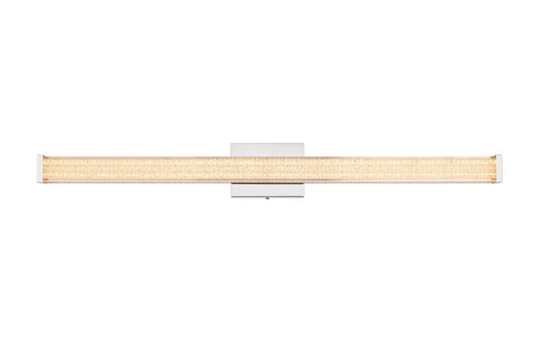 Elegant Lighting Jaxx 1 Light Wall Sconce L36 Inch E4.5 Inch H4.3 Inch LED 24 Watt 3CCT in Chrome Model: LD303W36C