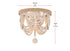 Elegant Lighting Jolie 3 Light Flush Mount D12 Inch H14 Inch White in Antique white Finish Model: LD306F12WH