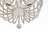 Elegant Lighting Jolie 3 Light Pendant D16 Inch H47 Inch White in Antique white Finish Model: LD306D16WH