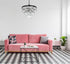 Elegant Lighting Josephine 10 Light Pendant D20 Inch H14 Inch L10 Black in Black and Clear Finish Model: 1060D20BK