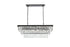 Elegant Lighting Josephine 12 Light Pendant L36 Inch W16 Inch 11.5 Inch L12 Black in Black and Clear Finish Model: 1060G36BK