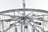 Elegant Lighting Josephine 13 Light Pendant D27.5 Inch H20.5 Inch L13 Chrome in Chrome and Clear Finish Model: 1060D27C