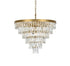 Elegant Lighting Josephine 13 Light Pendant D27.5 Inch H20.5 Inch L13 Satin Gold in Satin Gold and Clear Finish Model: 1060D27SG