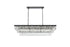 Elegant Lighting Josephine 17 Light Pendant L48 Inch W16 Inch 11.5 Inch L17 Black in Black and Clear Finish Model: 1060G48BK