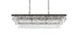 Elegant Lighting Josephine 17 Light Pendant L48 Inch W16 Inch 11.5 Inch L17 Black in Black and Clear Finish Model: 1060G48BK
