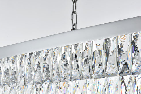 Elegant Lighting Josephine 17 Light Pendant L48 Inch W16 Inch 11.5 Inch L17 Chrome in Chrome and Clear Finish Model: 1060G48C