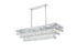 Elegant Lighting Josephine 17 Light Pendant L48 Inch W16 Inch 11.5 Inch L17 Chrome in Chrome and Clear Finish Model: 1060G48C