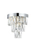 Elegant Lighting Josephine 2 Light Wall Sconce W10 Inch S6.3 Inch H10.5 Inch L2 Chrome in Chrome and Clear Finish Model: 1060W10C