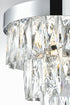 Elegant Lighting Josephine 2 Light Wall Sconce W10 Inch S6.3 Inch H10.5 Inch L2 Chrome in Chrome and Clear Finish Model: 1060W10C