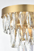 Elegant Lighting Josephine 2 Light Wall Sconce W10 Inch S6.3 Inch H10.5 Inch L2 Satin Gold in Satin Gold and Clear Finish Model: 1060W10SG