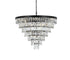 Elegant Lighting Josephine 25 Light Pendant D32 Inch H24 Inch L25 Black in Black and Clear Finish Model: 1060D32BK