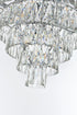 Elegant Lighting Josephine 25 Light Pendant D32 Inch H24 Inch L25 Chrome in Chrome and Clear Finish Model: 1060D32C