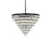 Elegant Lighting Josephine 29 Light Pendant D36 Inch H27 Inch L29 Black in Black and Clear Finish Model: 1060D36BK