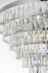 Elegant Lighting Josephine 29 Light Pendant D36 Inch H27 Inch L29 Chrome in Chrome and Clear Finish Model: 1060D36C