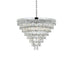 Elegant Lighting Josephine 29 Light Pendant D36 Inch H27 Inch L29 Chrome in Chrome and Clear Finish Model: 1060D36C