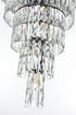 Elegant Lighting Josephine 41 Light Pendant D32 Inch H54 Inch L41 Black in Black and Clear Finish Model: 1060SR32BK