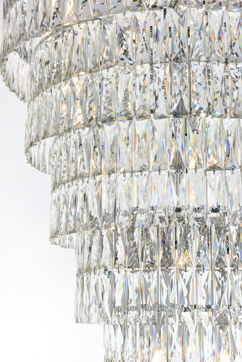 Elegant Lighting Josephine 41 Light Pendant D32 Inch H54 Inch L41 Chrome in Chrome and Clear Finish Model: 1060SR32C