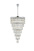 Elegant Lighting Josephine 41 Light Pendant D32 Inch H54 Inch L41 Chrome in Chrome and Clear Finish Model: 1060SR32C