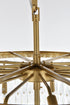 Elegant Lighting Josephine 41 Light Pendant D32 Inch H54 Inch L41 Satin Gold in Satin Gold and Clear Finish Model: 1060SR32SG