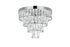 Elegant Lighting Josephine 6 Light Flush Mount D18 Inch H15.5 Inch L6 Chrome in Chrome and Clear Finish Model: 1060F18C
