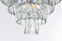 Elegant Lighting Josephine 6 Light Flush Mount D18 Inch H15.5 Inch L6 Chrome in Chrome and Clear Finish Model: 1060F18C