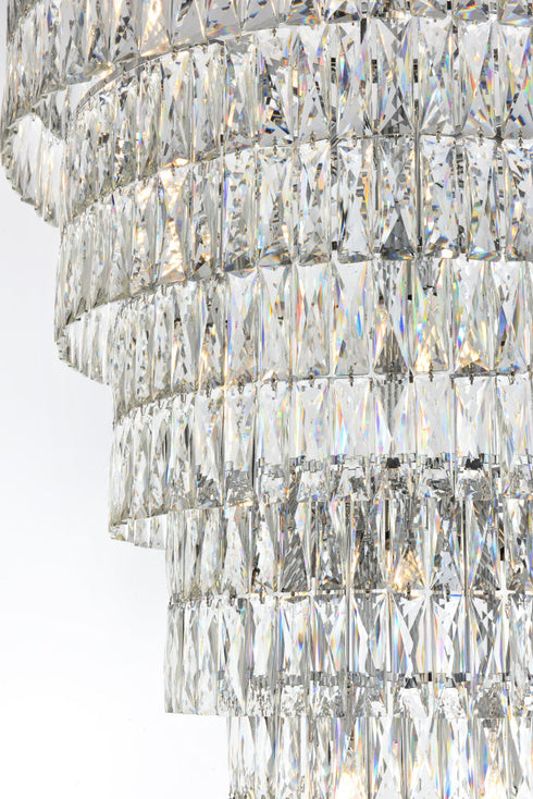 Elegant Lighting Josephine 61 Light Pendant D41 Inch H68 Inch L61 Chrome in Chrome and Clear Finish Model: 1060SR41C