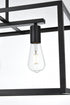Elegant Lighting Judah 4 Light Pendant L30.5 Inch xW12 Inch xH11 Inch L4 in Black Model: LD723D31BK