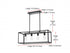 Elegant Lighting Judah 4 Light Pendant L30.5 Inch xW12 Inch xH11 Inch L4 in Black Model: LD723D31BK