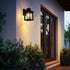 Elegant Lighting Judson 7 inch Outdoor Pendant in Black Model: OD348W12BK