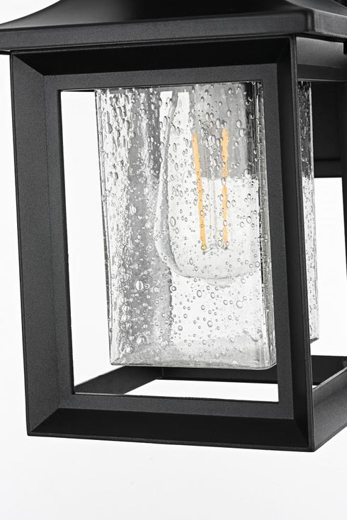 Elegant Lighting Judson 7 inch Outdoor Pendant in Black Model: OD348W12BK