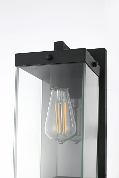Elegant Lighting Julien 1 Light Wall Sconce W5.9 Inch E7.6 Inch H15.4 Inch in Black Model: OD408W15BK
