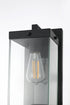 Elegant Lighting Julien 1 Light Wall Sconce W5.9 Inch E7.6 Inch H15.4 Inch in Black Model: OD408W15BK